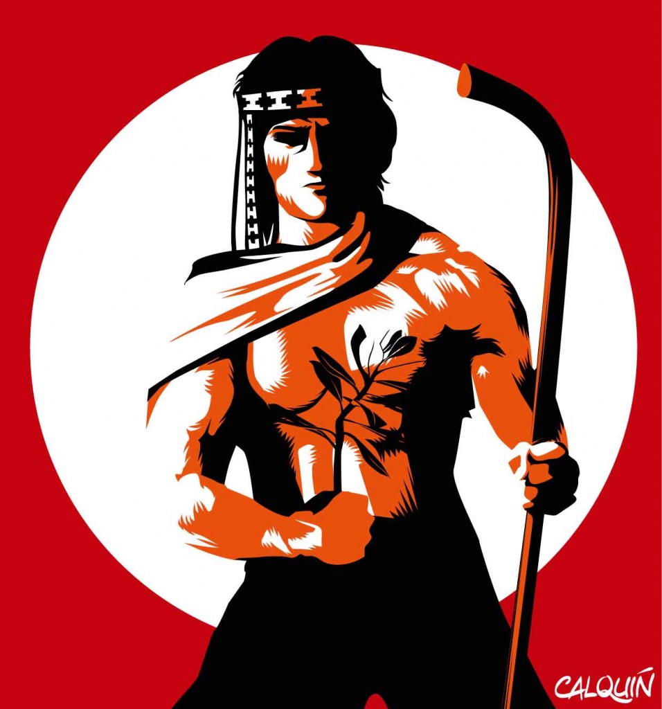 Un guerrero mapuche