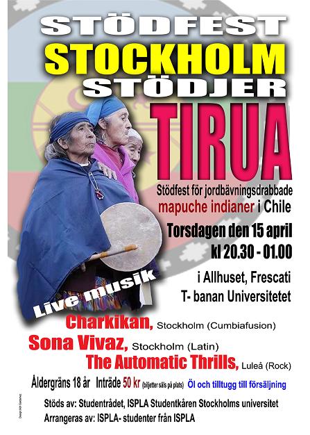 Stödfest Stockholm stödjer Tirua