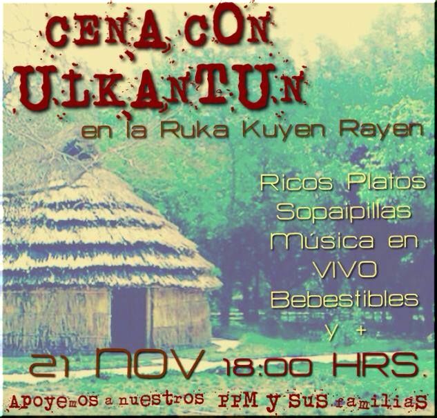 Chile,Santiago: CENA CON ULKANTUN en la Ruka Kuyen Rayen