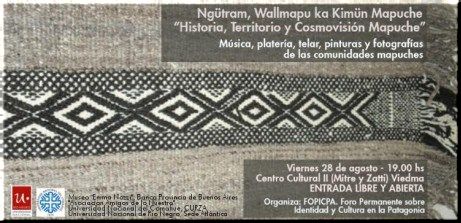 Argentina, Viedma: Foro Historia, Territorio y Cosmovisión Mapuche