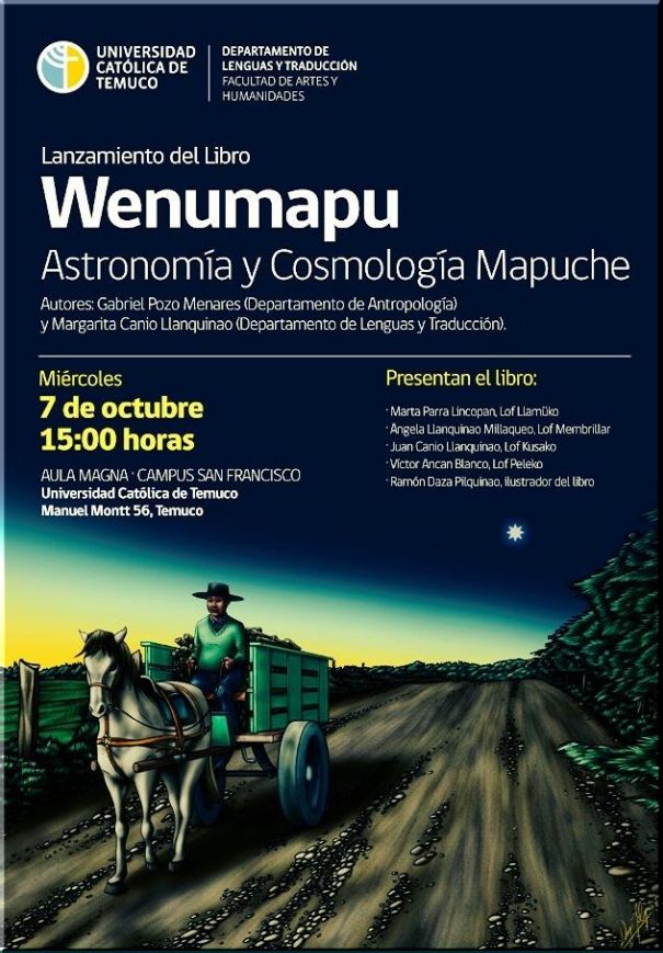 Chile, Temuco: Lanzamiento del Libro Wenumapu Astronomía y Cosmología Mapuche